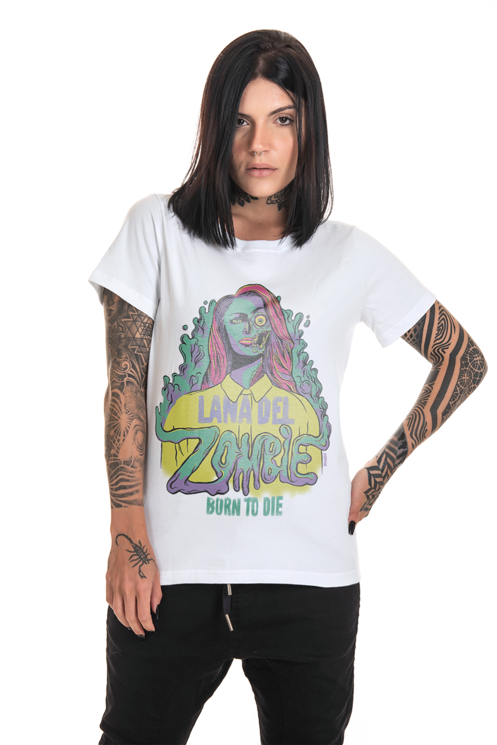 Camiseta Korova Lana Del Zombie Branca