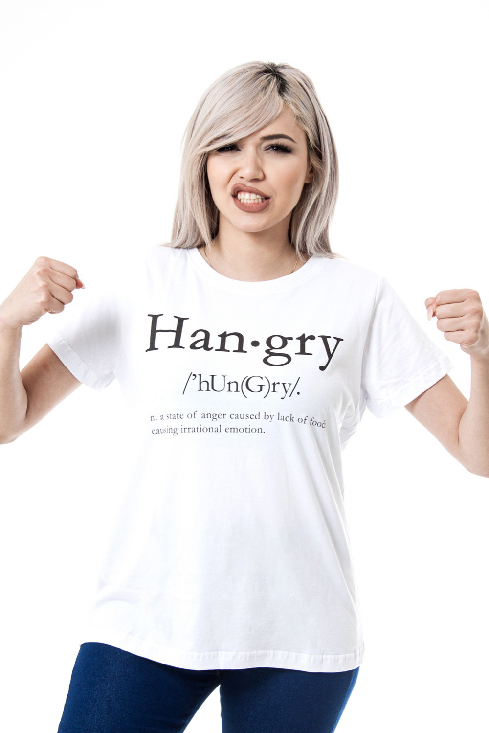 Camiseta Korova Hangry Branca