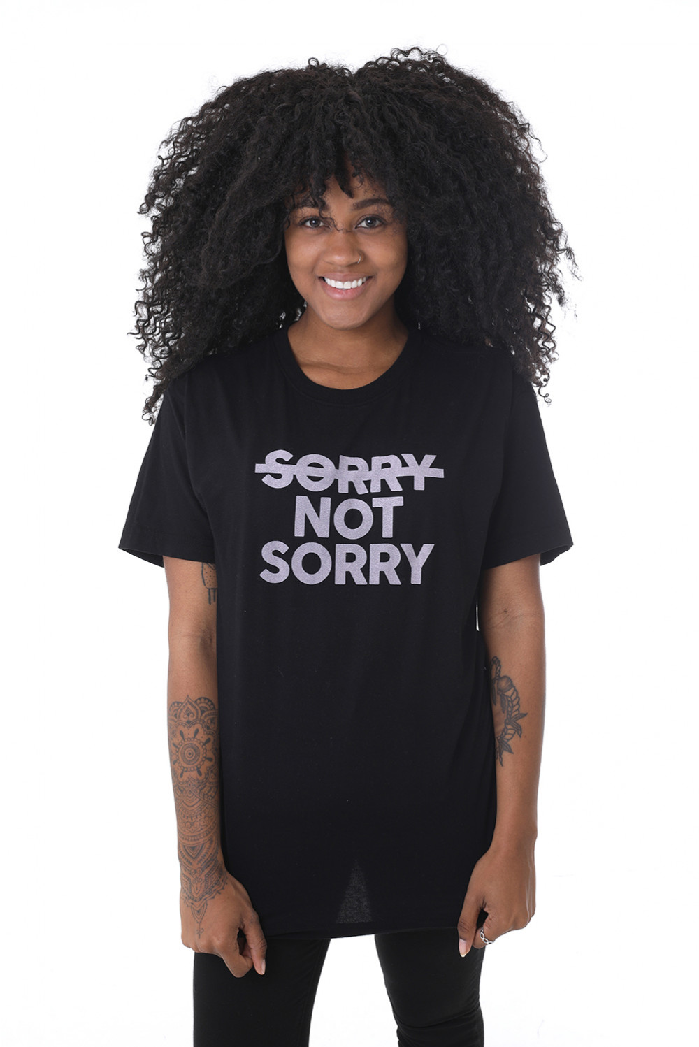 Camiseta Korova Sorry Not Sorry Preta - Korova