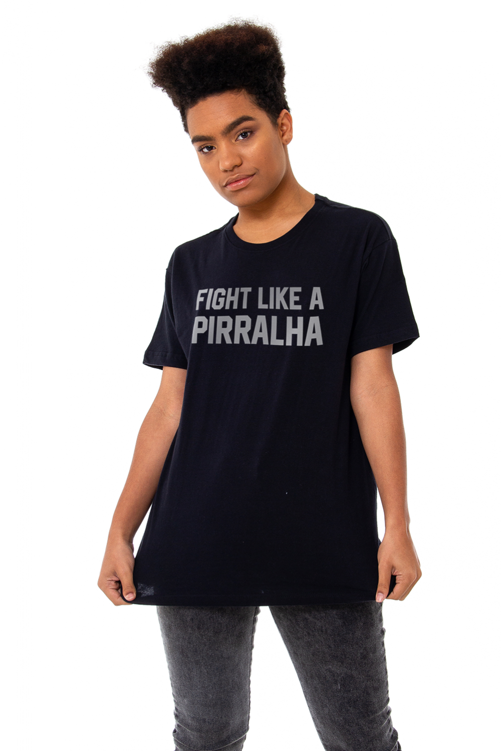 Camiseta Korova Fight Like a Pirralha Preta