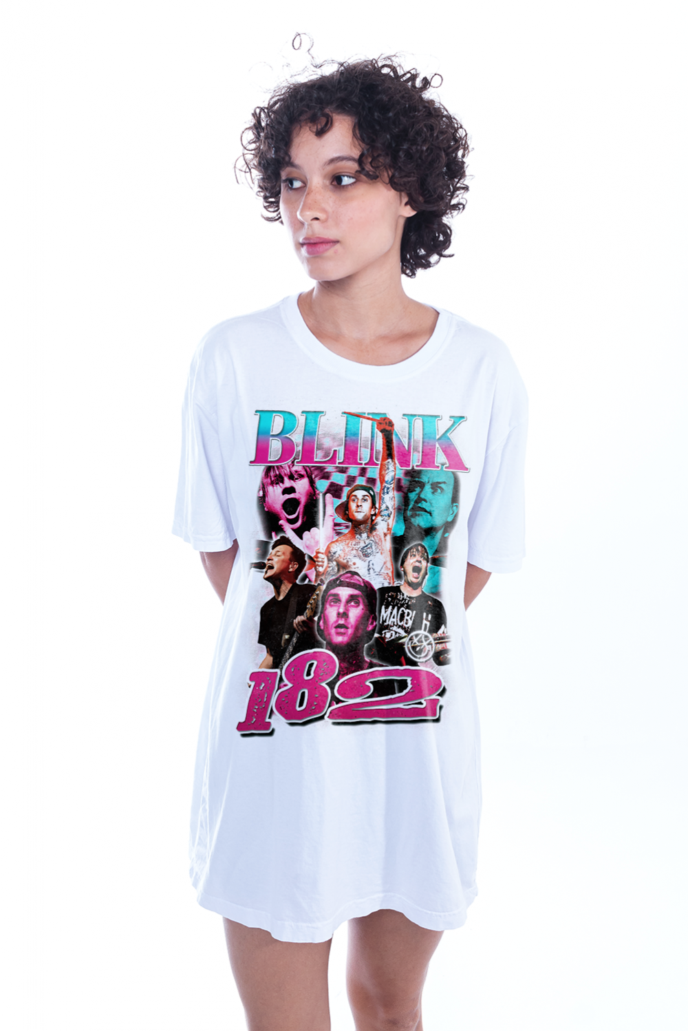 CAMISETA KOROVA BLINK182 90S BRANCA