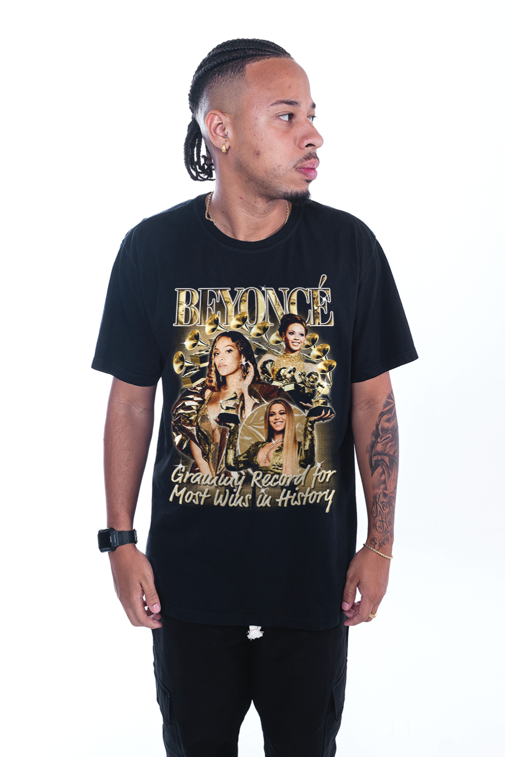 CAMISETA KOROVA BEYONCÉ 90S PRETA