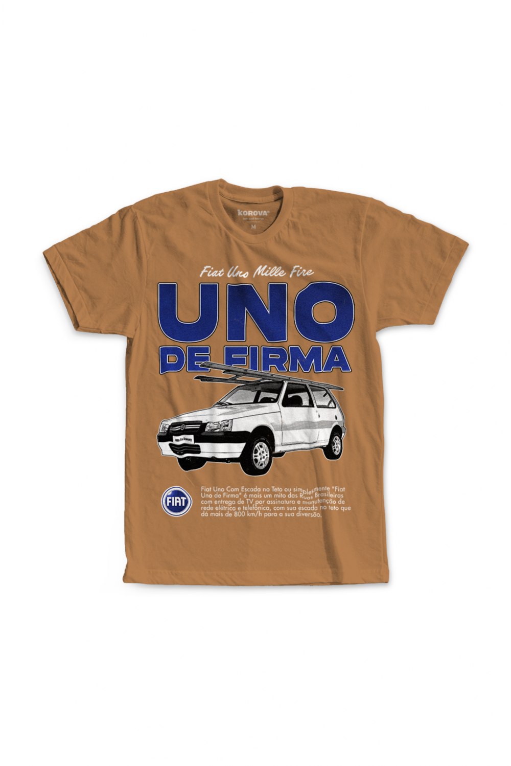 Camiseta korova VINTONE Fiat Uno de Firma Marrom