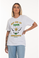 Camiseta Korova Groovy Retro Prints Get Rid Branca