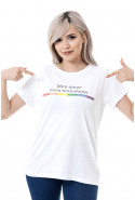 Camiseta Korova Meu Amor Cura Homofobia Branca