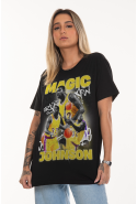 Camiseta Korova Icon Johnson 90s Preta