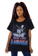 Camiseta Korova Fight Like a Woman Preta