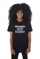 Camiseta Korova Sorry Not Sorry Preta