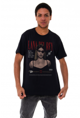 Camiseta Korova VINTONE Lana Del Rey  90s(LF) Preta