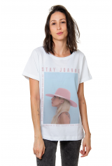 Camiseta Korova Lady Gaga Joanne Branca