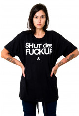 Camiseta (regular) Shut des Fuckup Preta