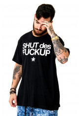 Camiseta (regular) Shut des Fuckup Preta