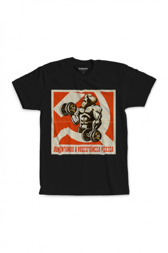Camiseta Korova Luideverso Aumentando a Resistência Física - Marx Preta