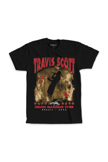 Camiseta Korova Circus Travis Scott Preta 