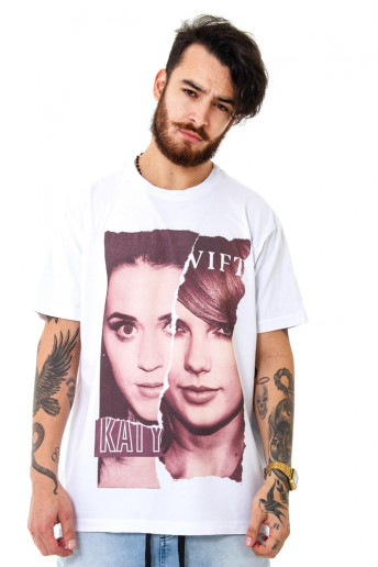 Camiseta Korova BEEFS or BFFs Katy x Taylor Branca