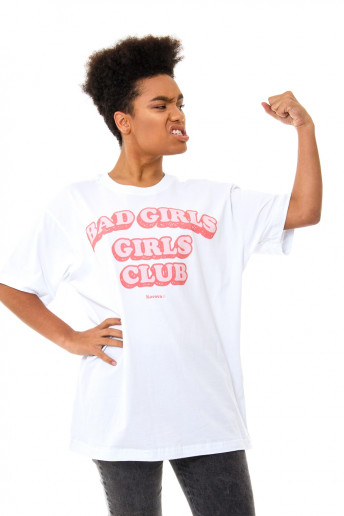 Camiseta (regular) Korova Bad Girls Club Branca