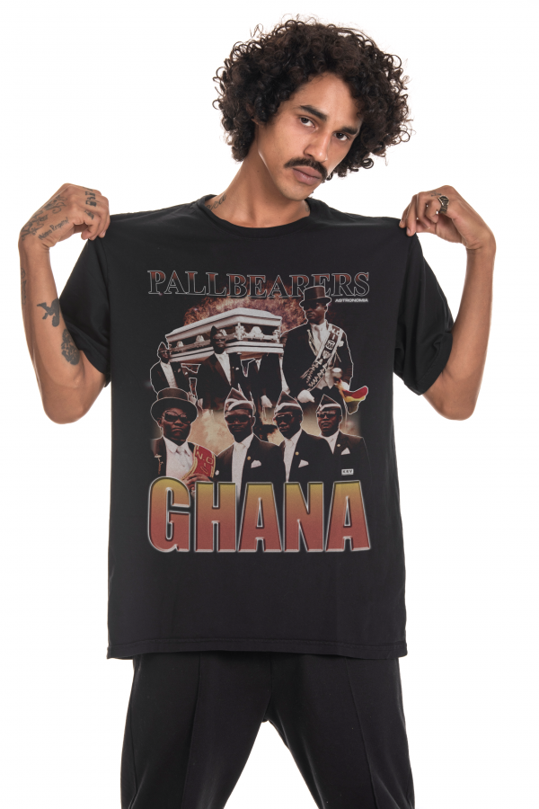 Camiseta Korova Pallbearers Ghana Preta