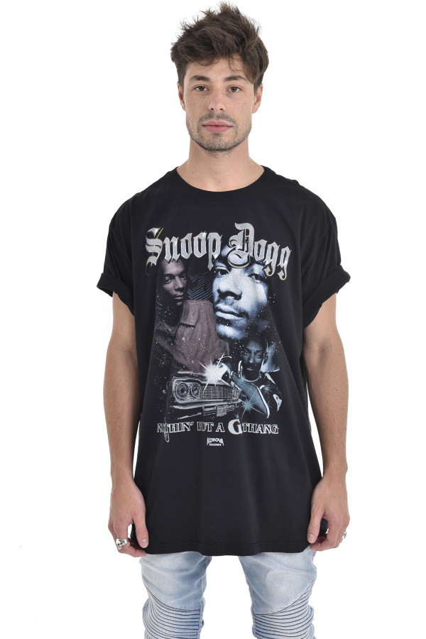 Camiseta Korova Rap 90s Snoop Preta