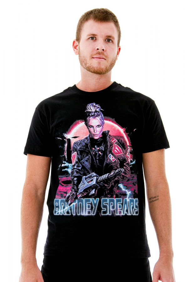 Camiseta Korova Cyber Divas Britney Spears Preta