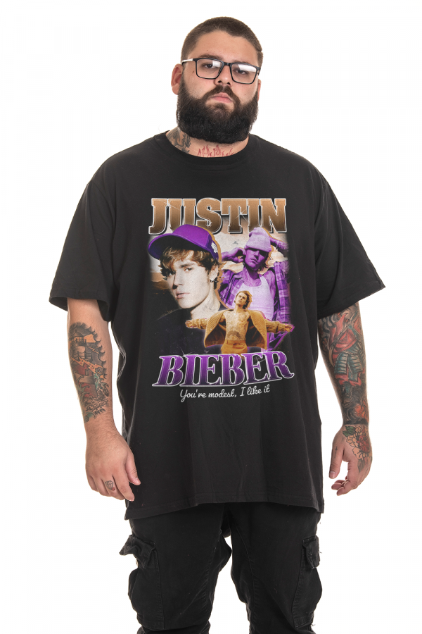 Camiseta Korova BIEBER 90s Preta