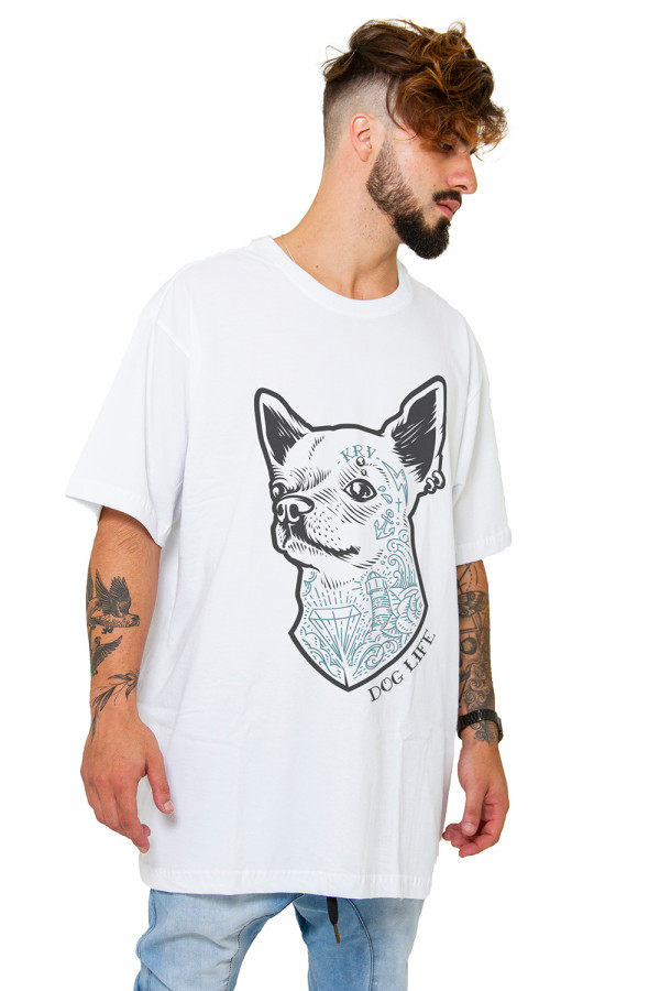 Camiseta Korova Dog Life Branca