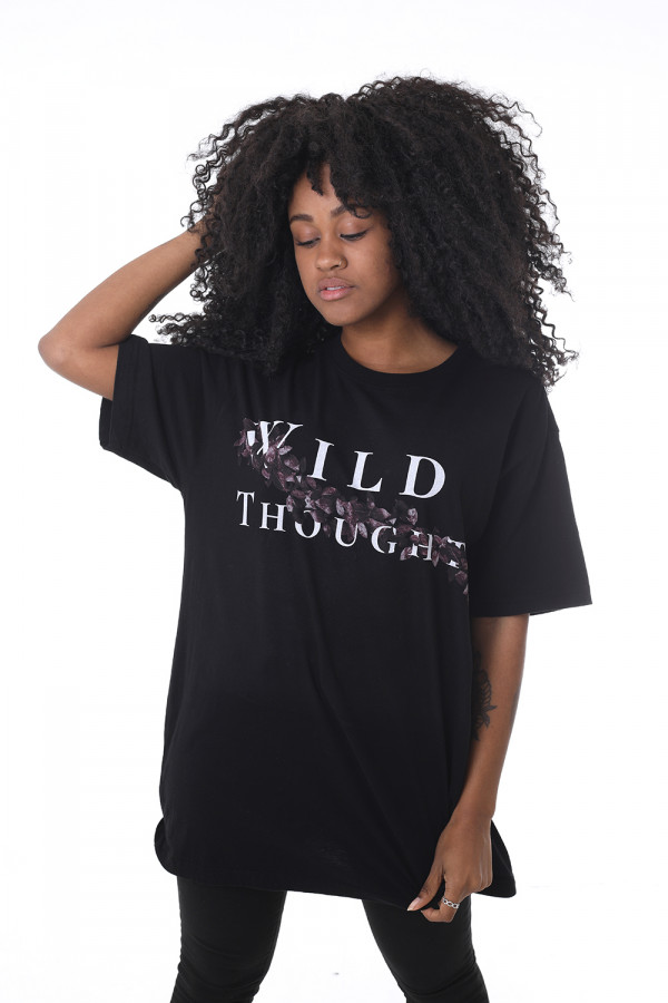 Camiseta Korova Wild Thoughts Preta
