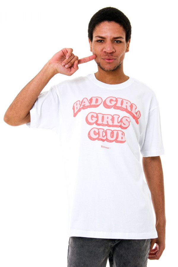 Camiseta (regular) Korova Bad Girls Club Branca