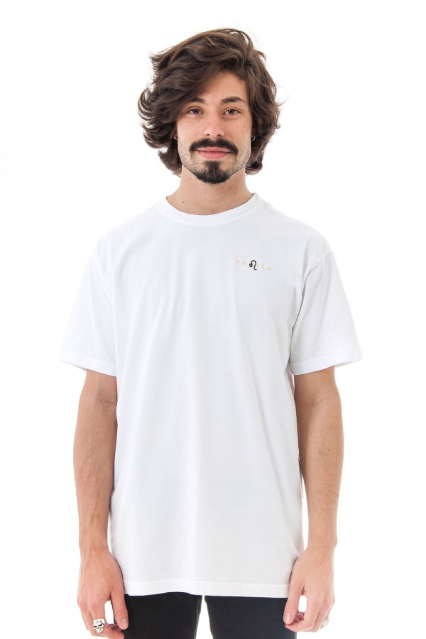 Camiseta Korova Zodiac Signo Leão Branca